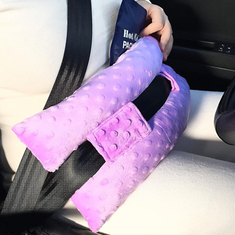 HapiPoppy Hysterectomy Pillow Abdominal Post Surgery Pillows with Pocket Comfort for Ice Heat Packs Tummy Tuck Belly Incision Recovery Seatbelt Gifts Women Patients (Lavender) - Image 1